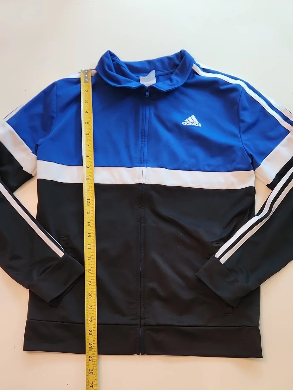 Adidas Track Jacket Blue Black Extra Large 18 20